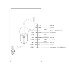 CR09EU QR code access control with screen and real-person voice broadcast function