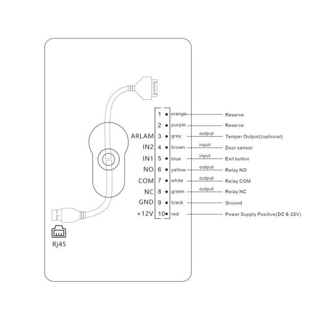 CR09EU QR code access control with screen and real-person voice broadcast function