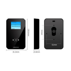 CR09EU QR code access control with screen and real-person voice broadcast function