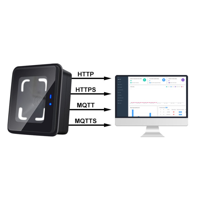 CR10E QR Code Access Control Reader http MQTT Multi-Func Smart Reader and access Control