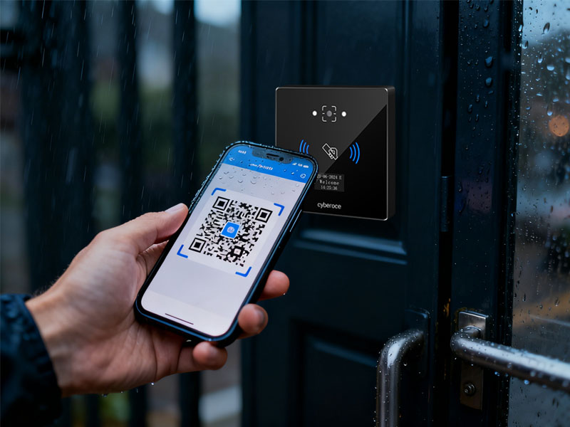 QR Code Access Control in Rainy Season in Southern China