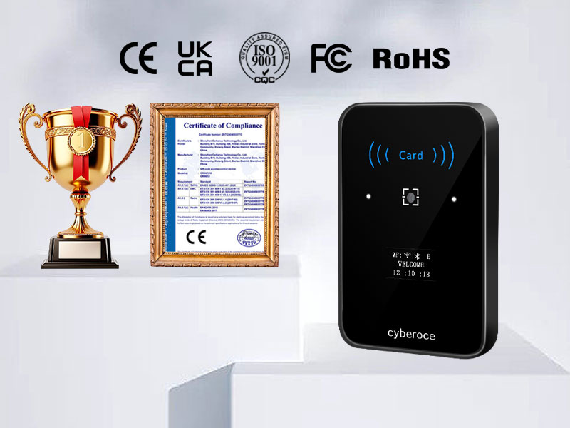 Cyberoce&rsquo;s QR code access control system for data centers has obtained CE, FCC, and ISO9001 certifications.