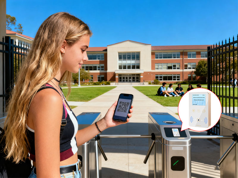 QR code access control systems installed in universities with visitor management requirements