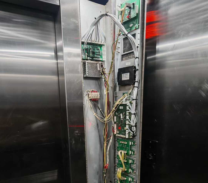 Actual Photos of Wiring and Installation for QR Code Access Control and Elevator Control Integration
