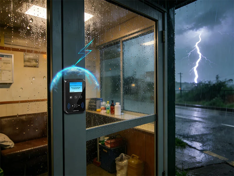 QR code access control systems used in outdoor environments feature lightning protection and surge protection.