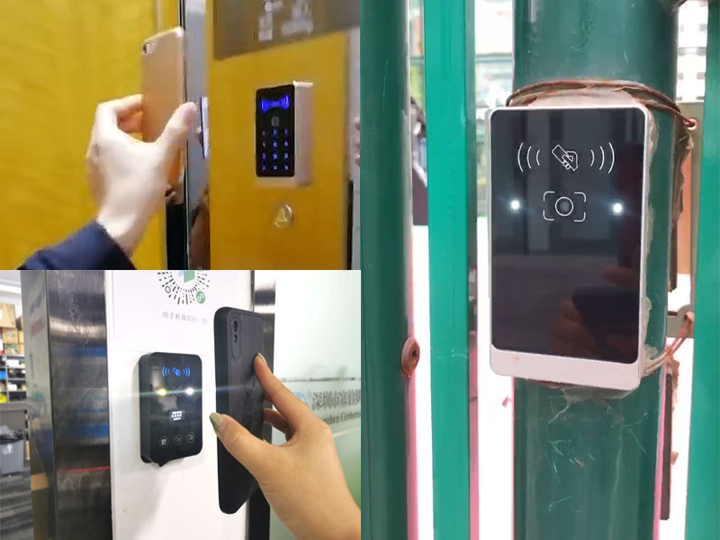 Cyberoce QR code access control system application in offices, park gates, and other real-world scenarios.