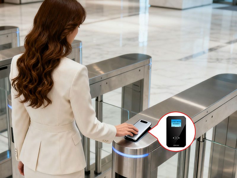 The QR code access control system directly controls the turnstile; users scan the QR code to pass through the turnstile.