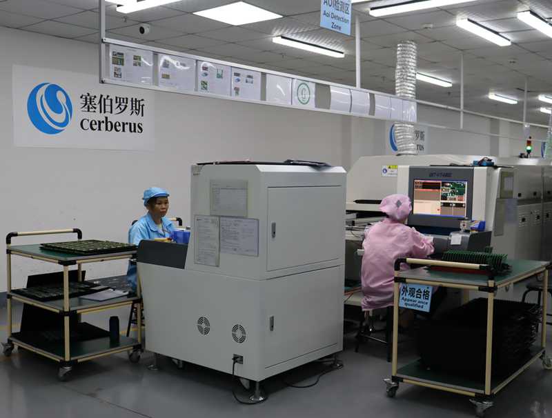 QR code access control in the production workshop