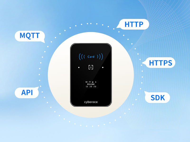 Cyberoce QR code access control supports HTTP/HTTPS and MQTT protocols for secondary development.