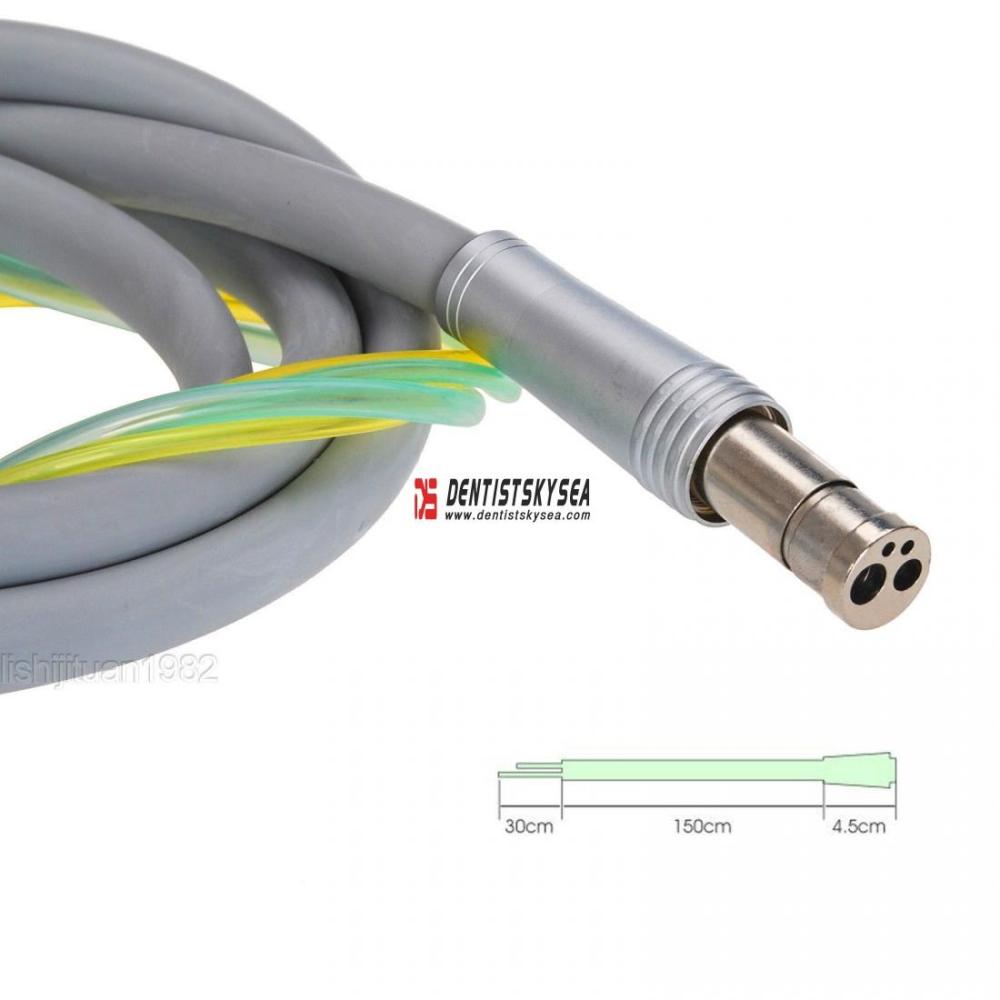  Dental Handpiece Tubing/Hose/Tube w/ Connector 4 Hole Silicone
