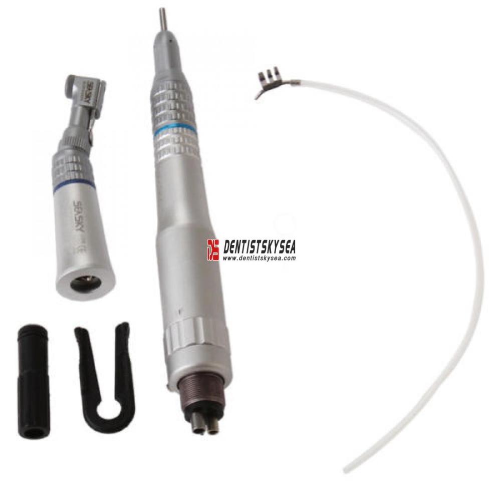 2x Air Turbine Dental High Speed Handpiece + Kit Contra Angle Straight Motor 4/2-H