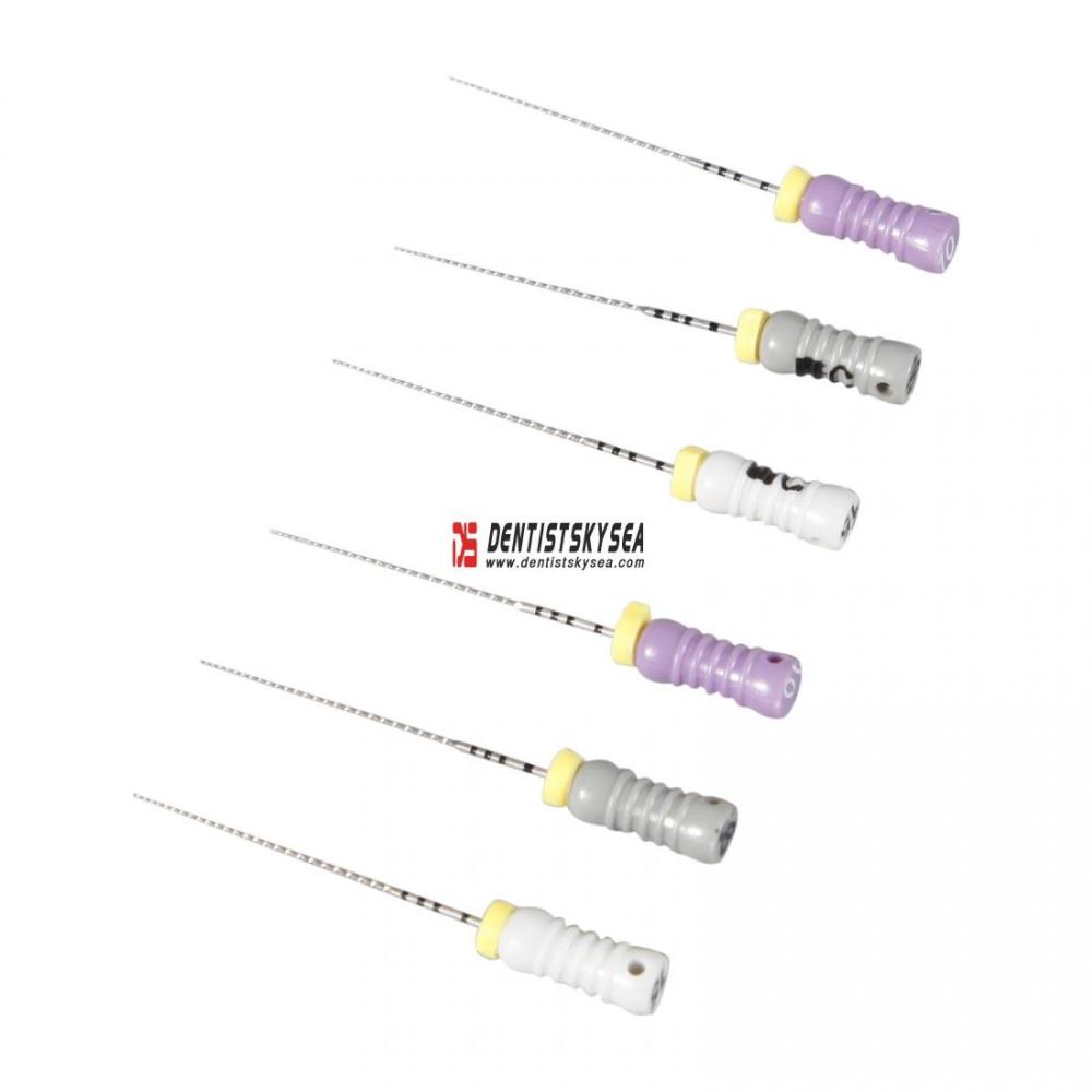 1 Pack Dental Endodontic Root Canal Stainless Steel C Files 25mm for Hand Use