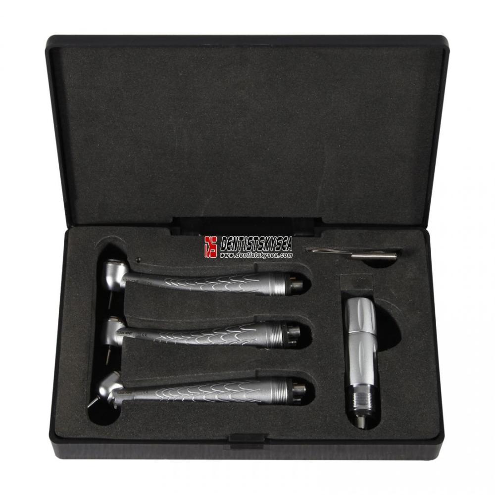 Dental Fiber Optic LED Push Button Handpieces Kit 45+Large+Standard Fit KAVO S2