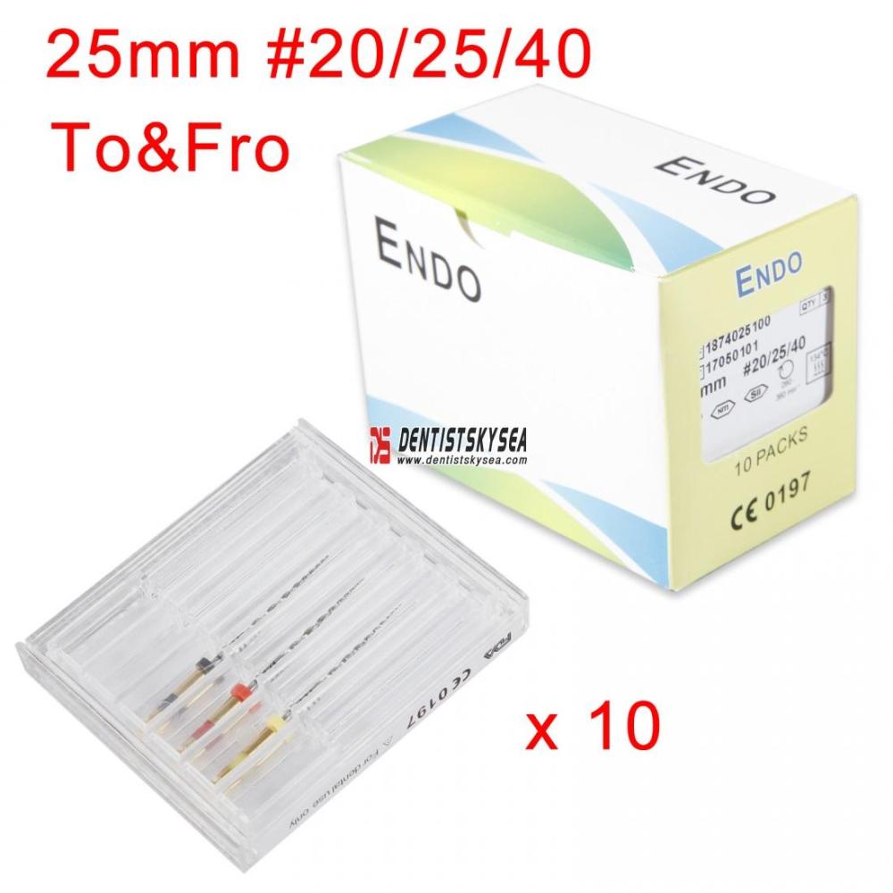 3pcs Dental Endodontic Reciprocating Files TF3 25 mm Assorted No.20/25/40