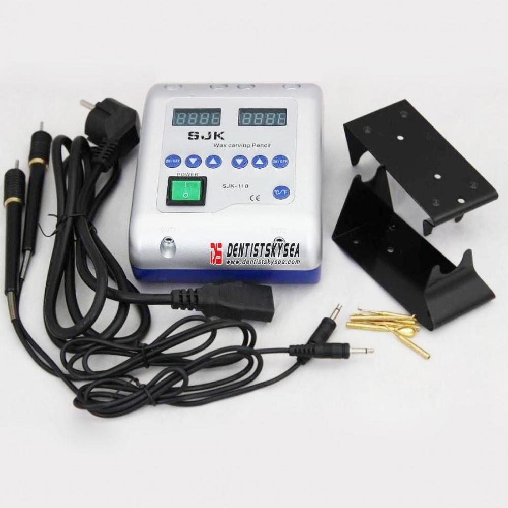 Dental Equipment Electric Wax Carving Knife Carver 2 Pen Waxer Pot &amp; 6 Tips 