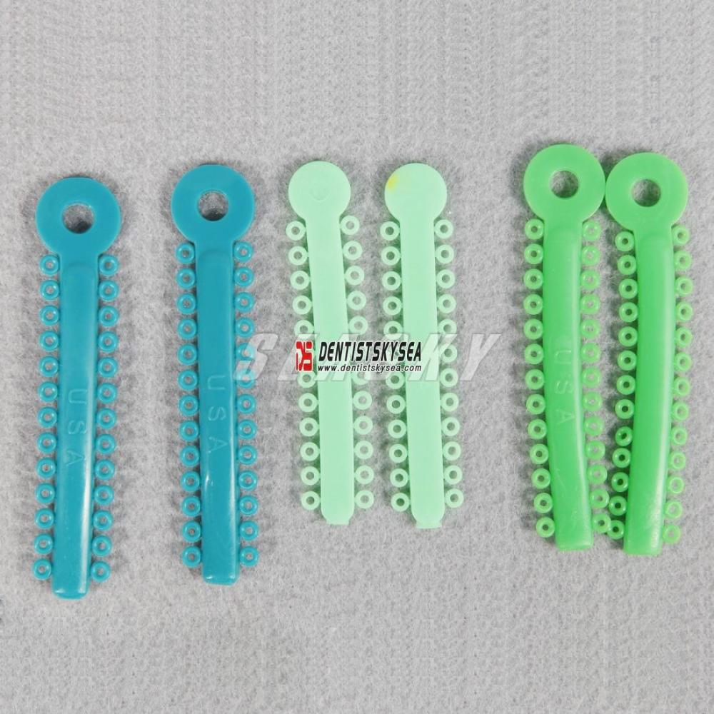 10 Packs 10400 Mixed Color Dental Orthodontic Ligature Ties (1040pcs)