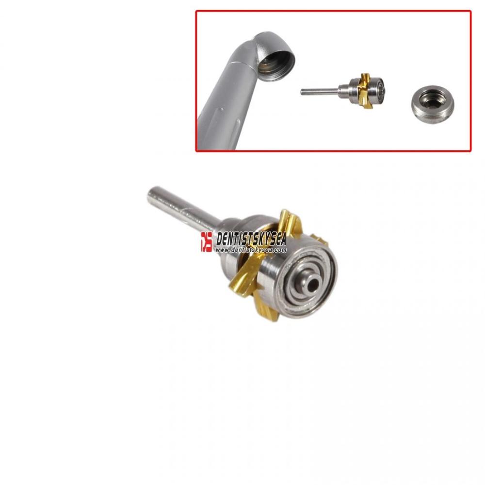 Dental 45 Degree Small Mini Head Fiber Optic LED Handpiece fit Kavo Lux Coupler