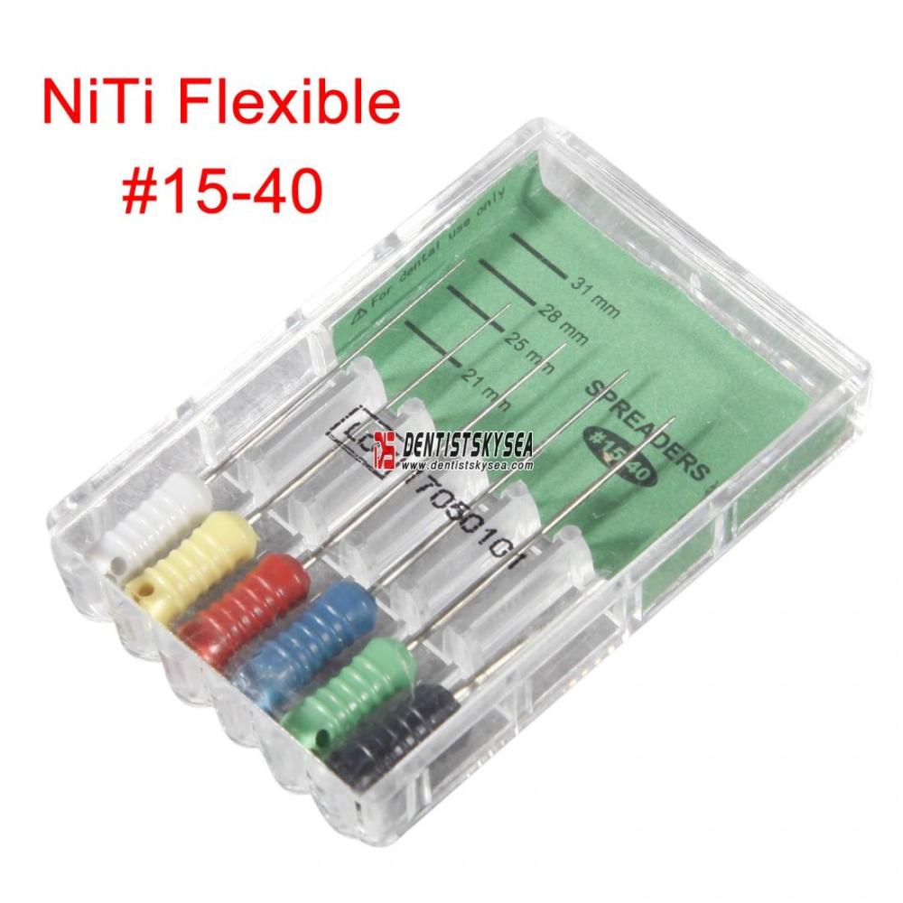 Dental Root Canal Files Endo Niti Flexible #15-40 filling Cone pointed Dentist