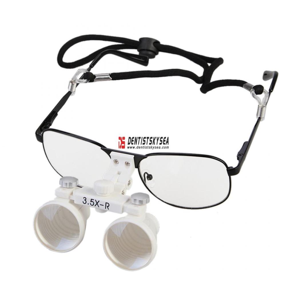 3.5x 420mm Loupe binocular magnifier lens glasses Surgical Medical white color