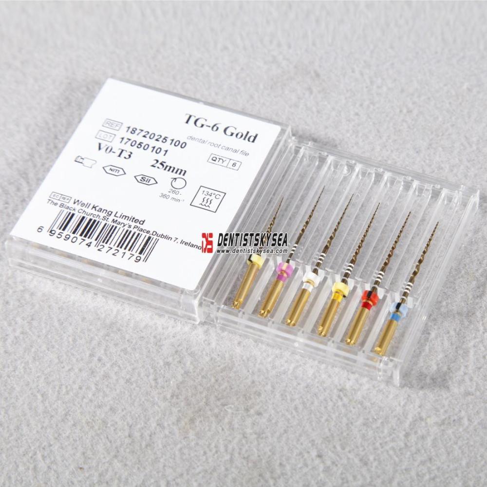 6pcs Protaper Dental Endodontics Treatment Endo Niti Files Rotary V0-T3 Tips
