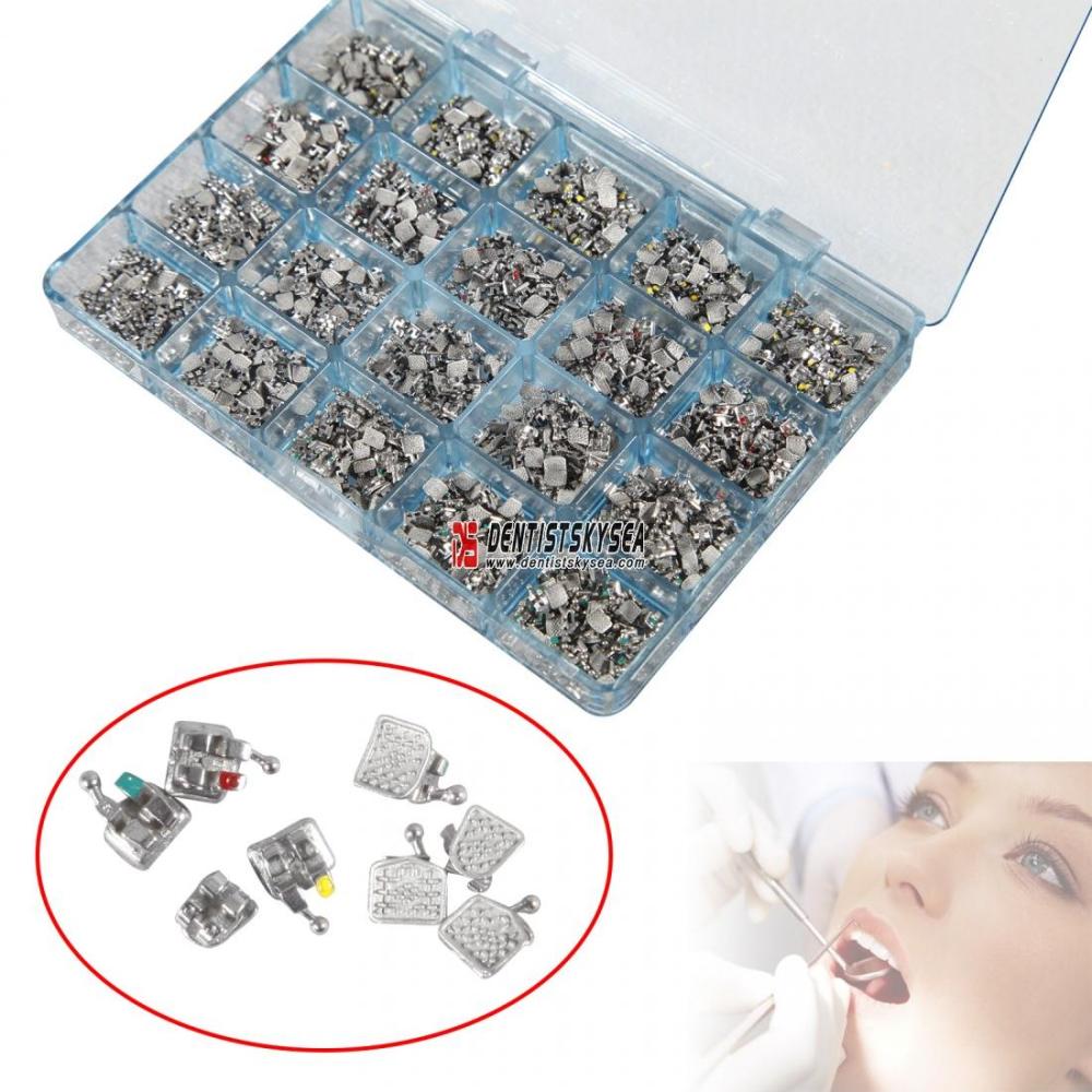 Dental Metal Orthodontics Monoblock Brackets MINI Roth.022 345 Hooks