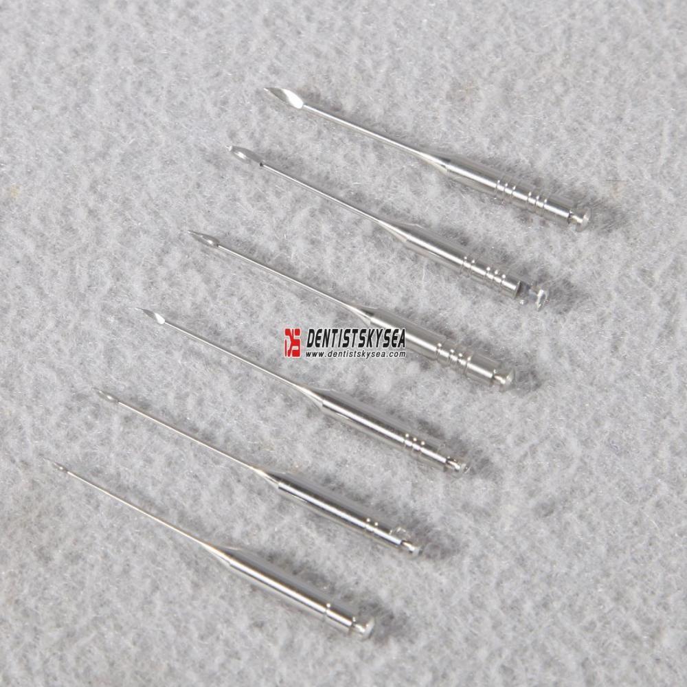 6PCS Dental GATES Drills File 32mm #1-6 Endo Root Canal Rotary Staniless Steel