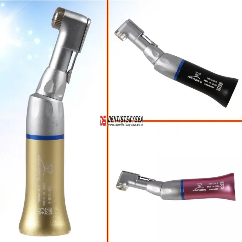 NSK Style Dental Low Speed Contra Angle Handpiece E-Type Latch with 3 Colors
