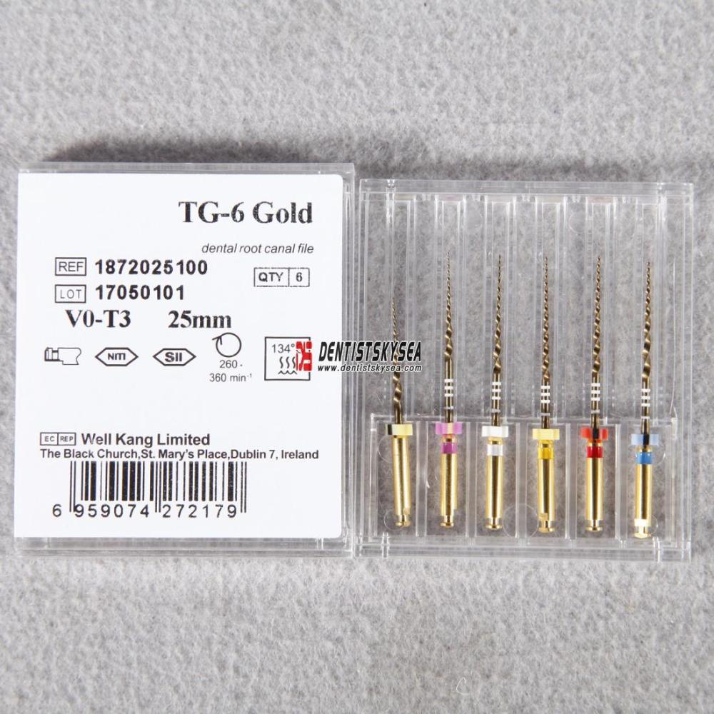 6pcs Protaper Dental Endodontics Treatment Endo Niti Files Rotary V0-T3 Tips