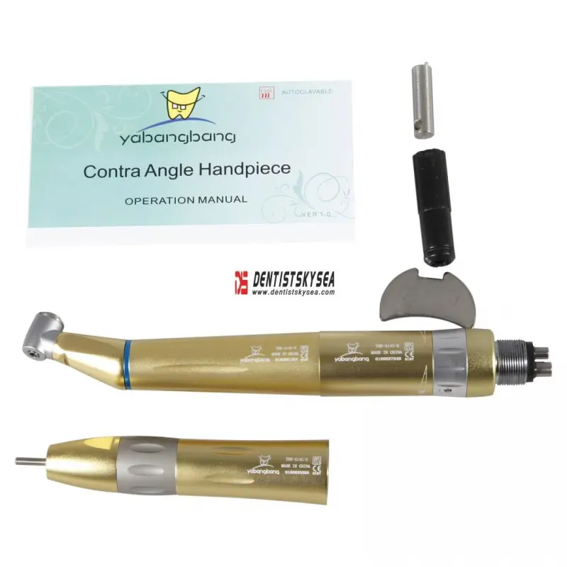 KAVO Dental Inner Water Spray Fiber Optic LED Low Speed Handpiece Kit 4 Hole YH4