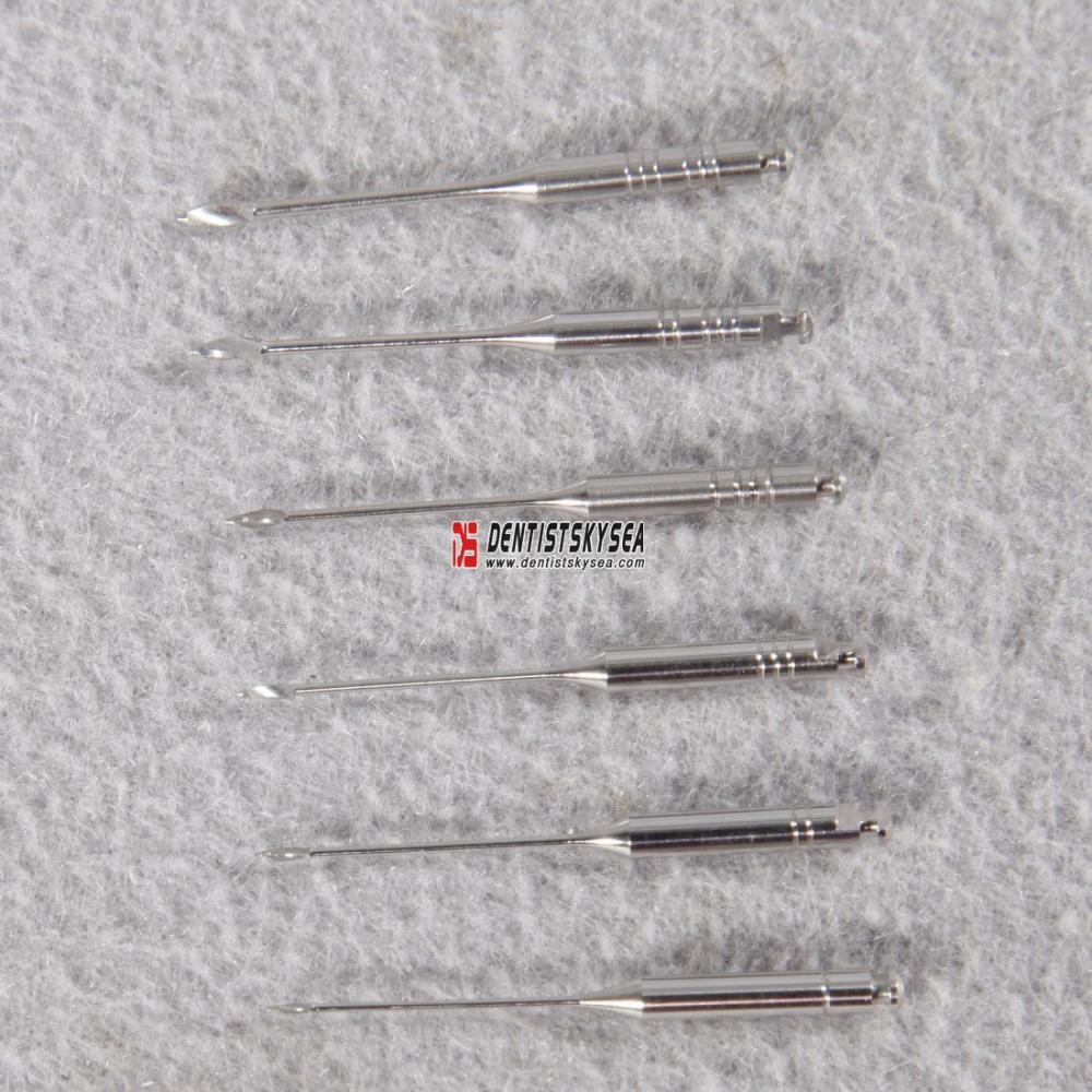 6PCS Dental GATES Drills File 32mm #1-6 Endo Root Canal Rotary Staniless Steel