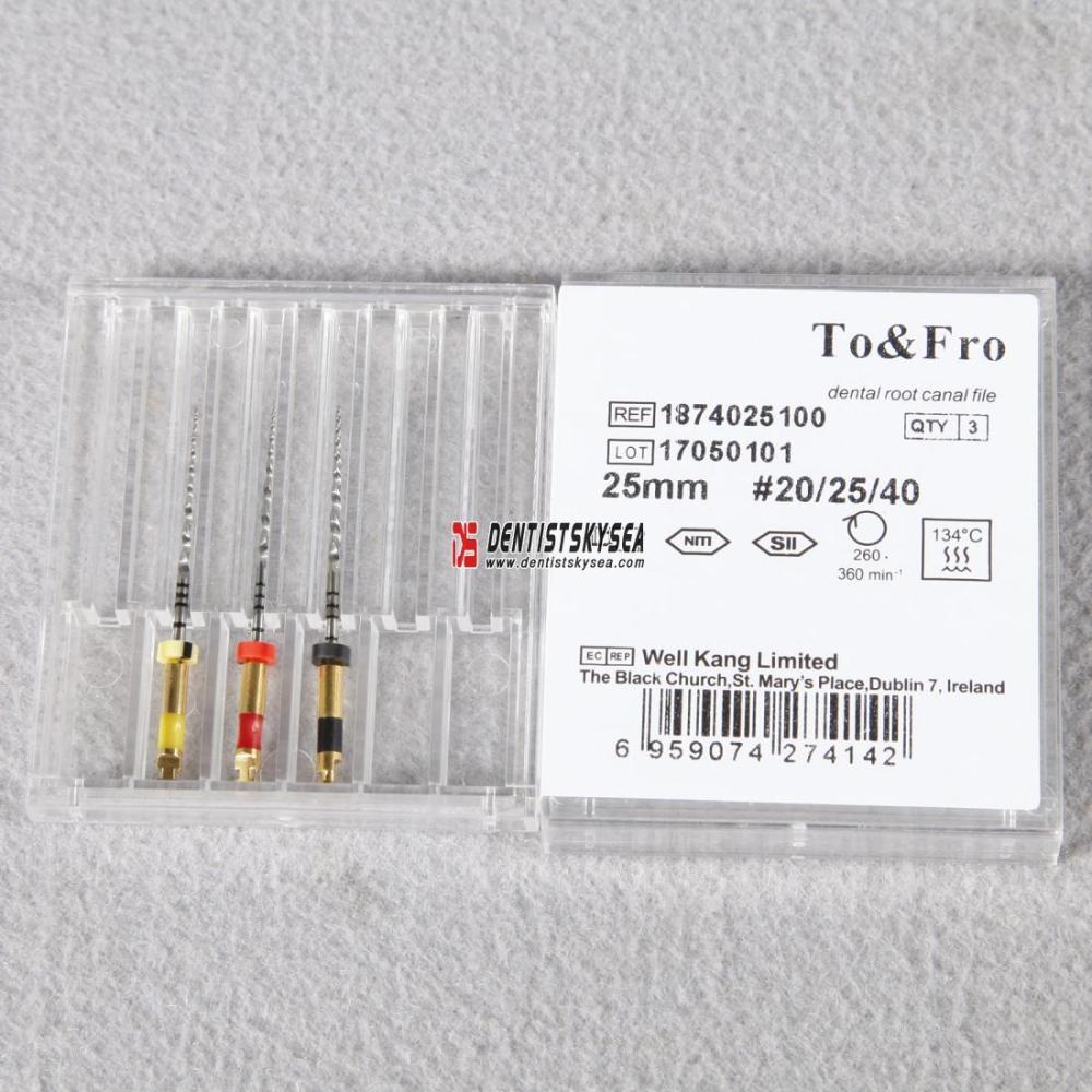 3pcs Dental Endodontic Reciprocating Files TF3 25 mm Assorted No.20/25/40