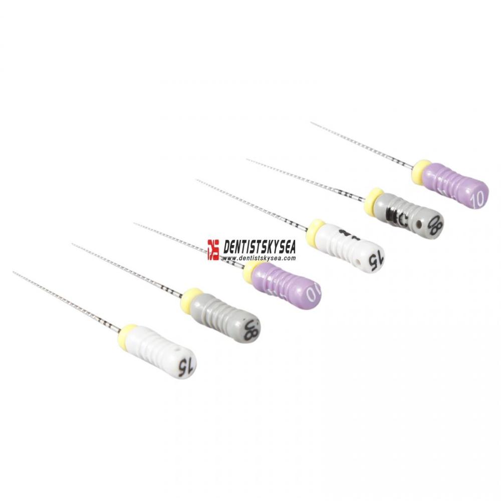 1 Pack Dental Endodontic Root Canal Stainless Steel C Files 25mm for Hand Use