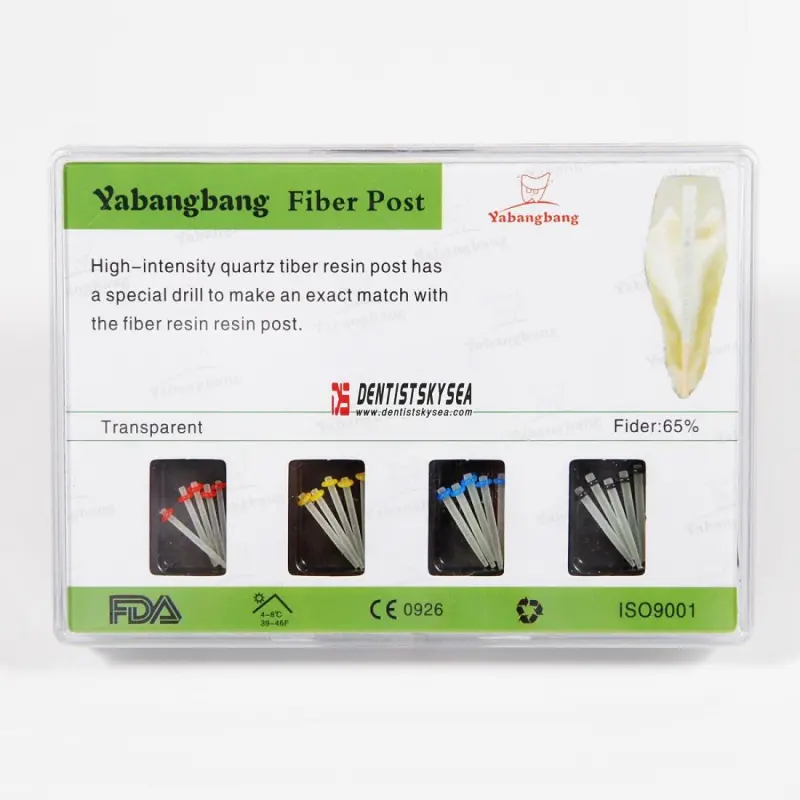 dental supply Fiber Resin Post &amp; 4-Drill dental fiber post