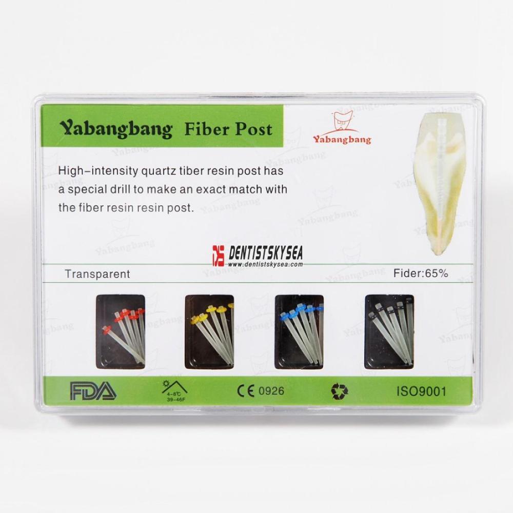 dental supply Fiber Resin Post &amp; 4-Drill dental fiber post