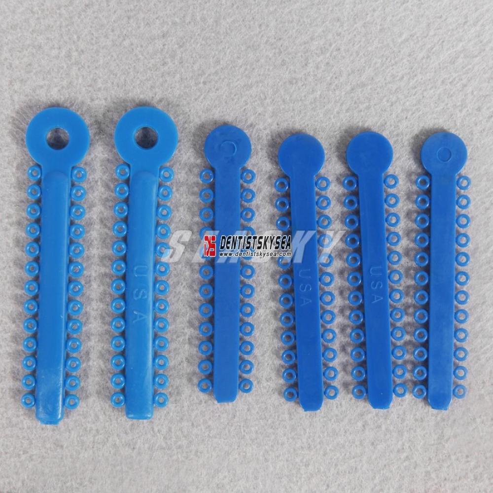10 Packs 10400 Mixed Color Dental Orthodontic Ligature Ties (1040pcs)