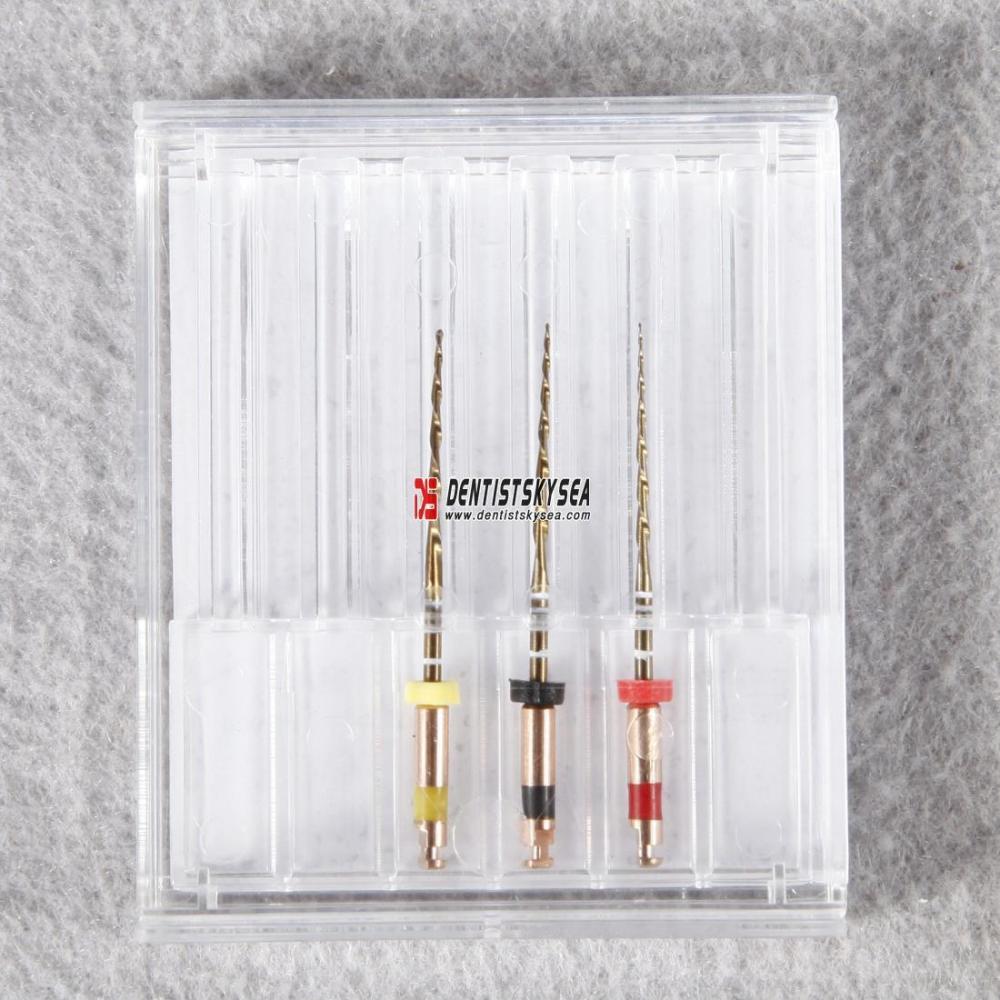 3pcs Dental Root Canal Endodontic Reciprocating Niti Files 25mm R25-R50