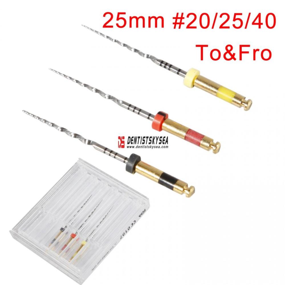 3pcs Dental Endodontic Reciprocating Files TF3 25 mm Assorted No.20/25/40