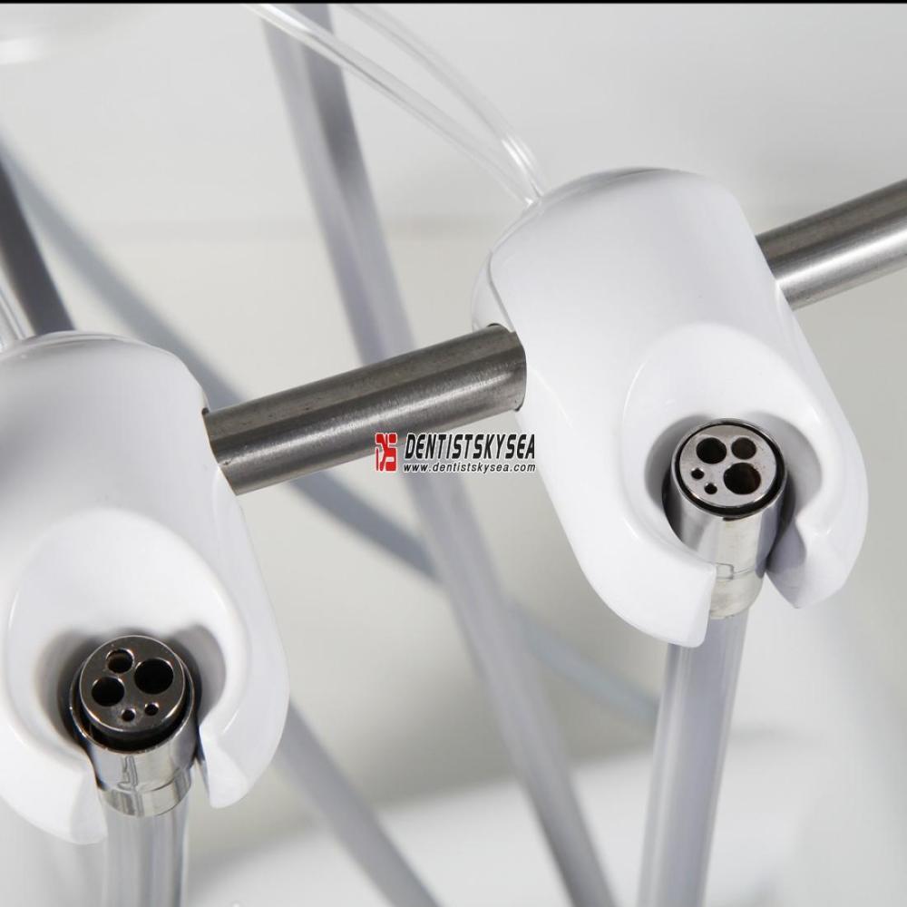 Portable Dental lab Equipment Mobile Self Delivery Cart unit with Fiber Tube Dental Chair For Oral Dentist