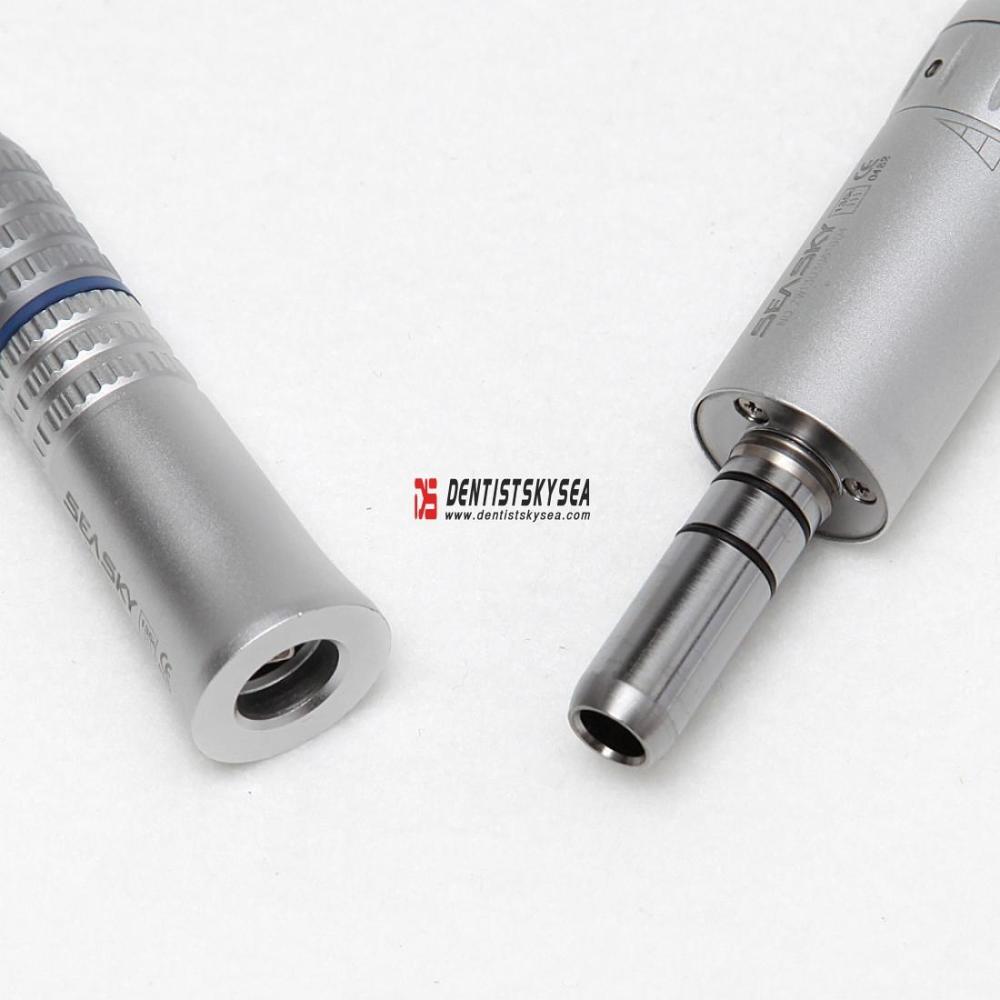 4/2-Hole dental Low Speed handpiece Contra Angle Straight Handpiece Kit + Air Motor YP 