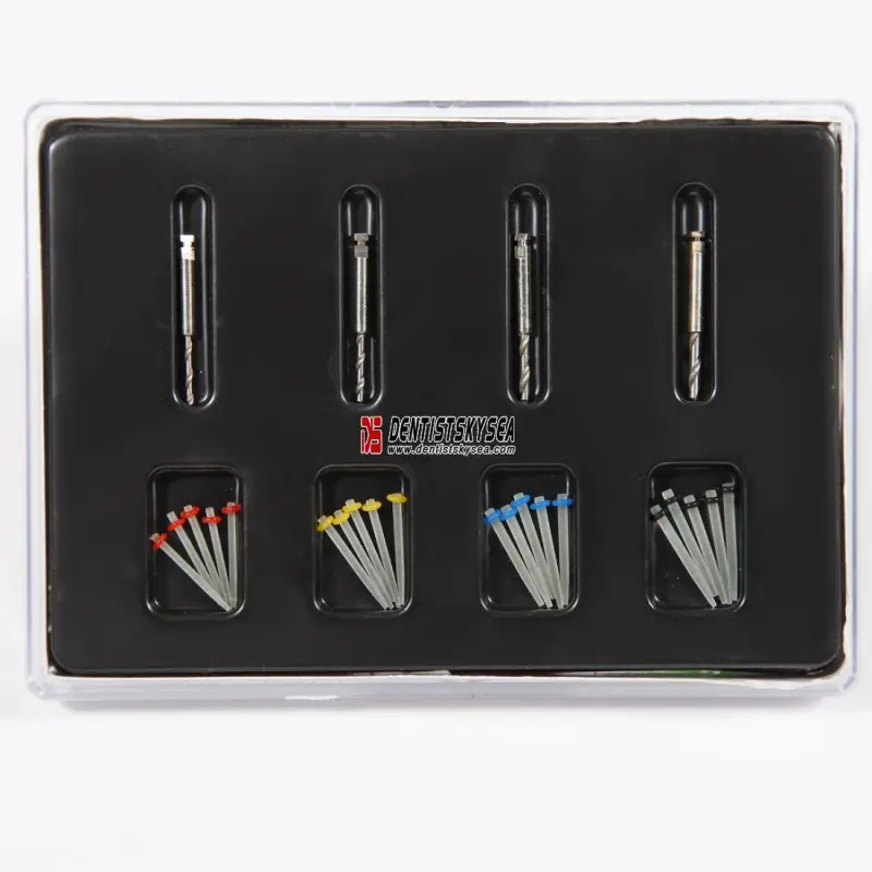 dental supply Fiber Resin Post &amp; 4-Drill dental fiber post