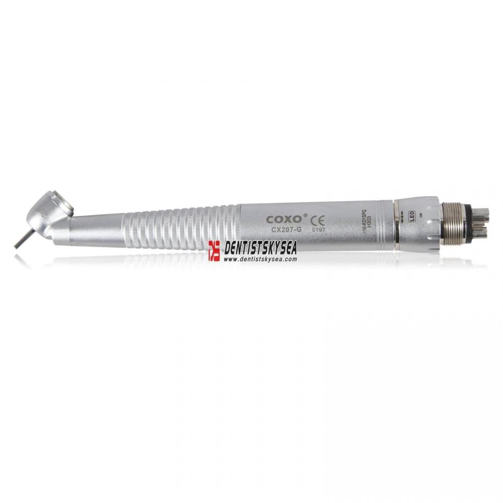 COXO Dental High Speed Handpiece Surgical 45 degree W/ 4H LED Coupler Fit KAVO