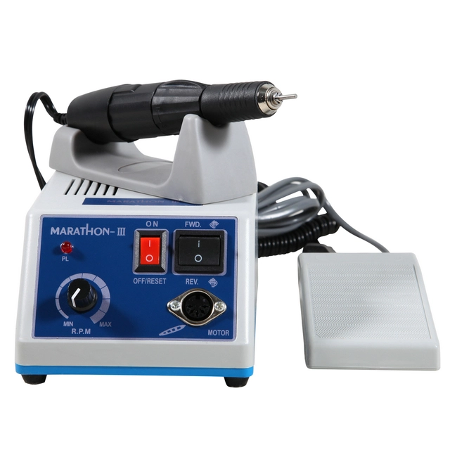 Dental Lab Marathon Electric Micromotor Polishing Unit With 35,000 RPM Handpiece & Foot Pedal