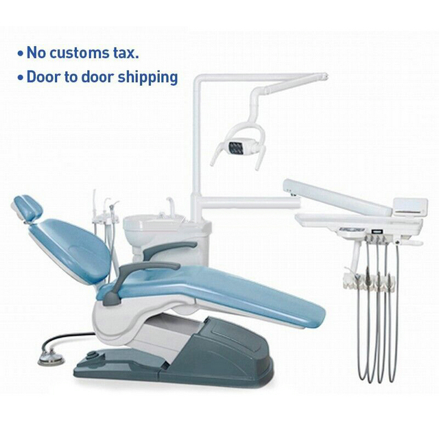 Dental Unit Chair Hard Leather Computer Controlled DC Motor +Stool Kit TJ2688-A1
