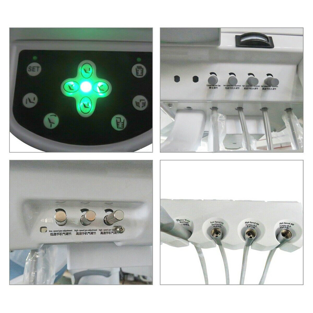 Dental Unit Chair Hard Leather Computer Controlled DC Motor +Stool Kit TJ2688-A1