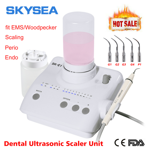 For Cavitron Dental Ultrasonic Scaler SKYSEA fit EMS Handpiece Tip+2 Bottles FDA