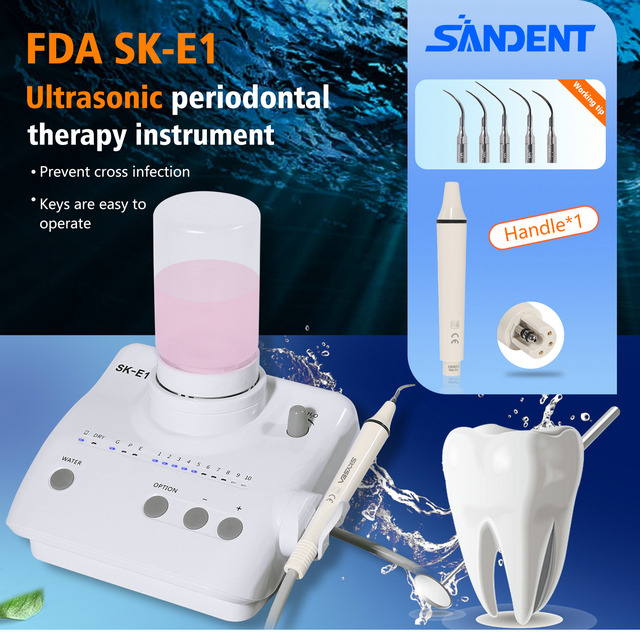 For Cavitron Dental Ultrasonic Scaler SKYSEA fit EMS Handpiece Tip+2 Bottles FDA