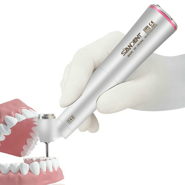 Dental 45 Degree LED Contra Angle Surgical Handpiece 1:4.2 Increasing NSK Style