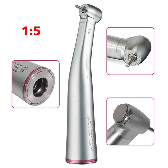 Dental 1:5 Increasing Contra Angle Handpiece fit NSK Electric E-type Motor