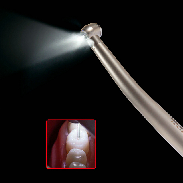 Turbine Dental LED E-generator Fiber Optic High Speed Handpiece Fit NSK 4H