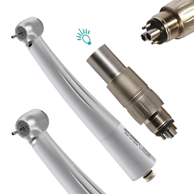 NSK Style Dental Fiber Optic Turbine Handpiece /6-Hole LED Quick Coupler